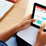 **Image:** A student using a time management app on their tablet, featuring a Pomodoro timer and a visualized learning progress tracker. The background shows a tidy, distraction-free study space with natural light.
    **Prompt:** Student using time management app, Pomodoro timer, learning progress tracker, distraction-free study space, natural light, tablet, focused, productive, studying, organized, digital tools.