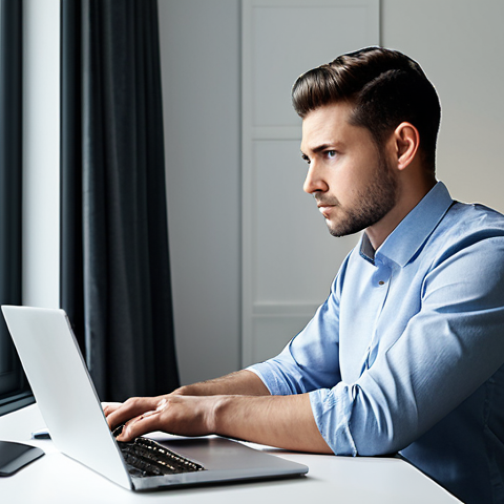 A focused young professional, either male or female, sits at a clean, minimalist modern home office desk, engaged in a short, concentrated learning session. A laptop screen displays educational content, and a simple physical timer rests on the desk. Natural light filters in through a window, illuminating the scene. The subject is fully clothed in modest, professional business casual attire, exhibiting perfect anatomy, correct proportions, a natural pose, well-formed hands, and proper finger count. The image has a calm, determined, and productive mood, captured with professional photography and high-resolution quality, safe for work, and appropriate content.